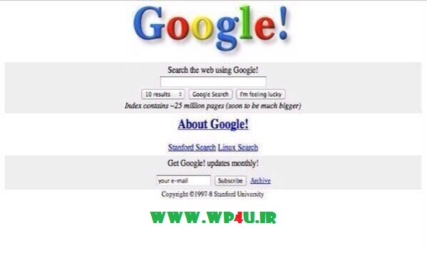 گوگل 15 سال پیش