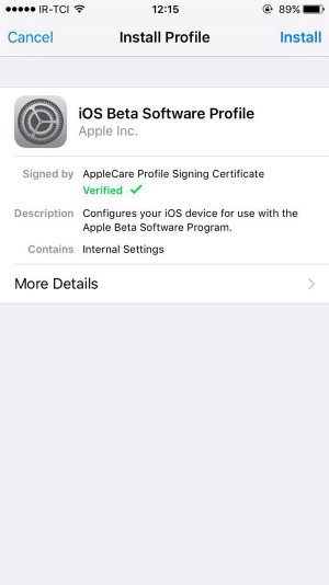 آموزش نصب نسخه آزمایشی iOS 10