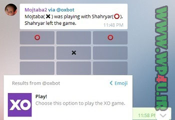 ربات بازی دوز تلگرام