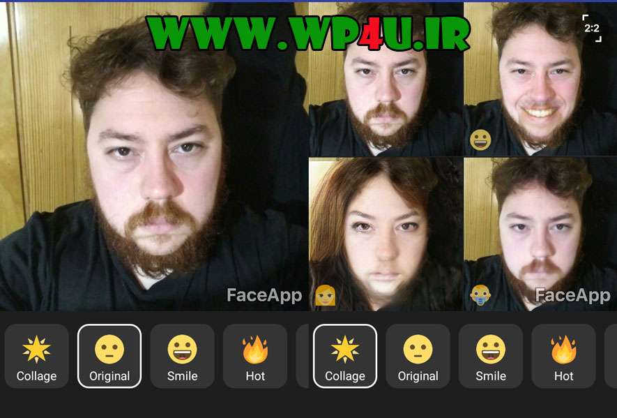 FaceApp برنامه تغییر چهره حرفه ای