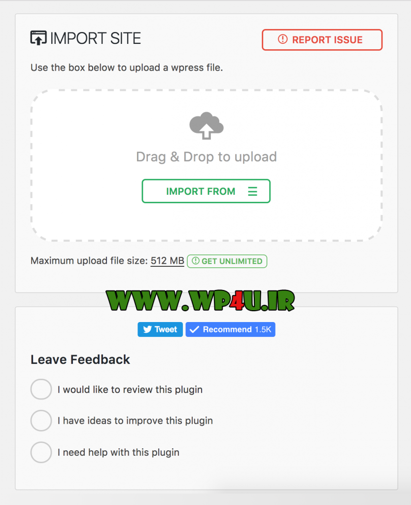 All in One WP Migration