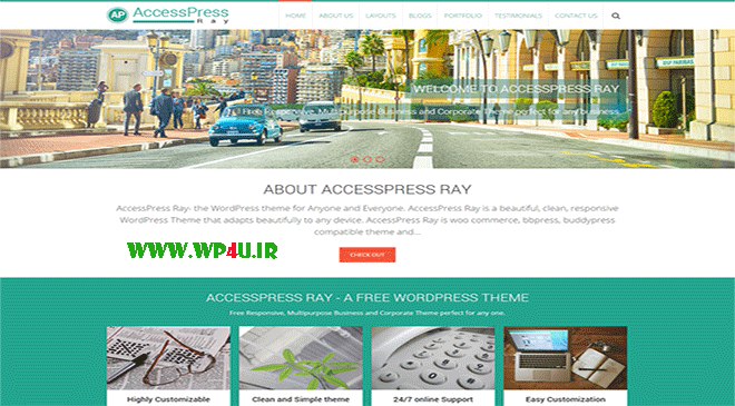 قالب AccessPress Ray