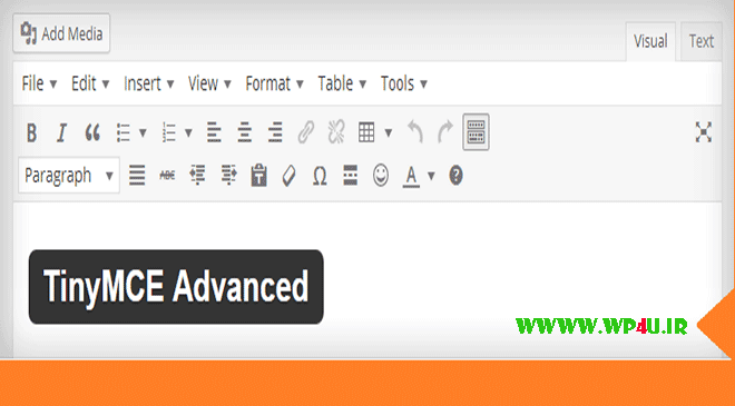 پلاگین TinyMCE Advanced