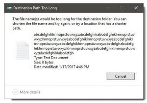 حذف فایل ها با نام های طولانی
