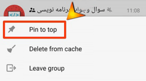آموزش پین کردن گروه و کانال