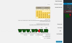 افزونه Drafts Scheduler