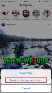 آموزش بی صدا کردن استوری اینستاگرام