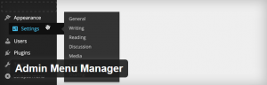 افزونه Admin Menu Manager