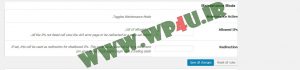 تنظیمات پلاگین WP htaccess Control