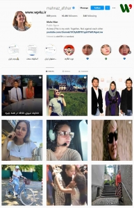 پیج اینستاگرام بازیگران ایرانی با بیشترین فالوور
